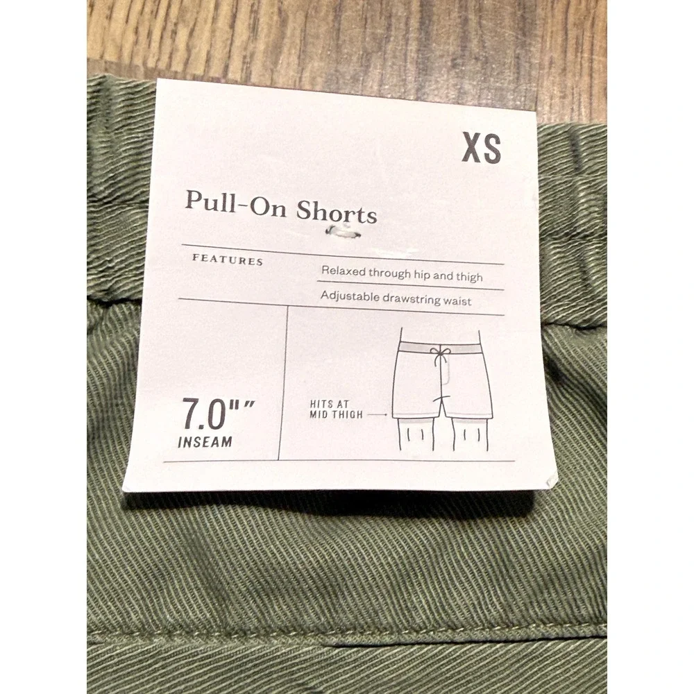 Goodfellow & Co Shorts Mens Size Extra Small Green Shorts Pull-On Drawstring